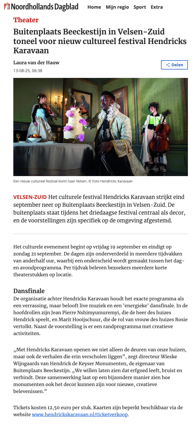 Noordhollands Dagblad | Theater | Laura van der Hauw
